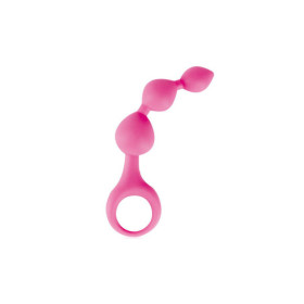 Stimulateur anal rose à boules 
